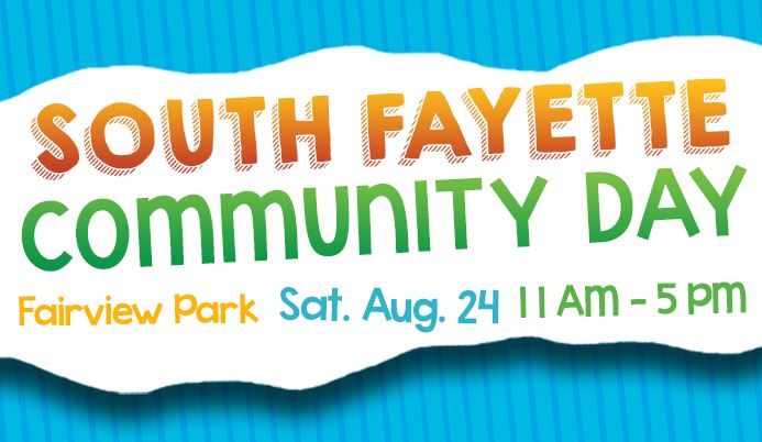 South Fayette Community Day Aug 24 2024 blue and orange