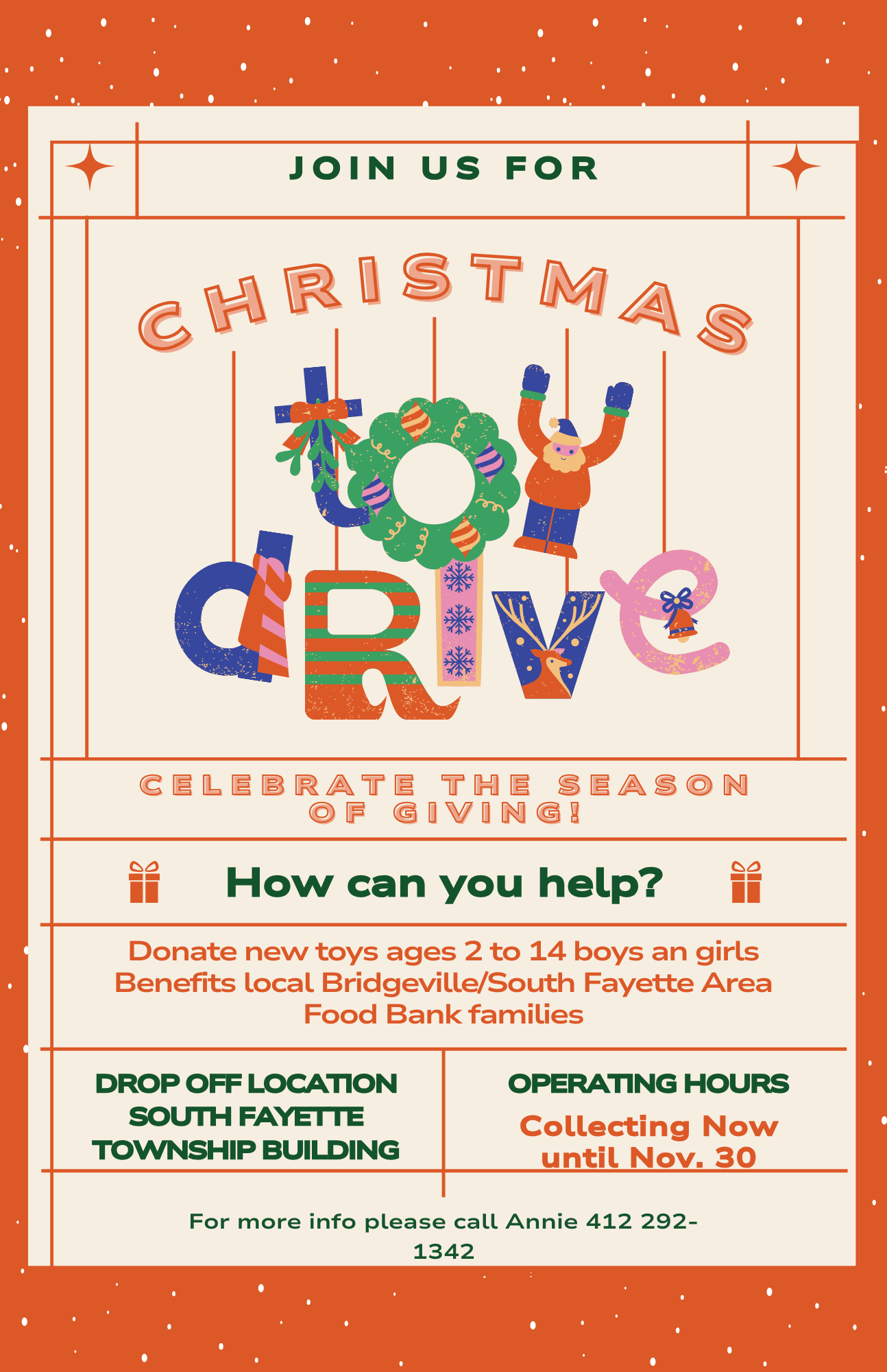 Toy Drive Flyer 2024