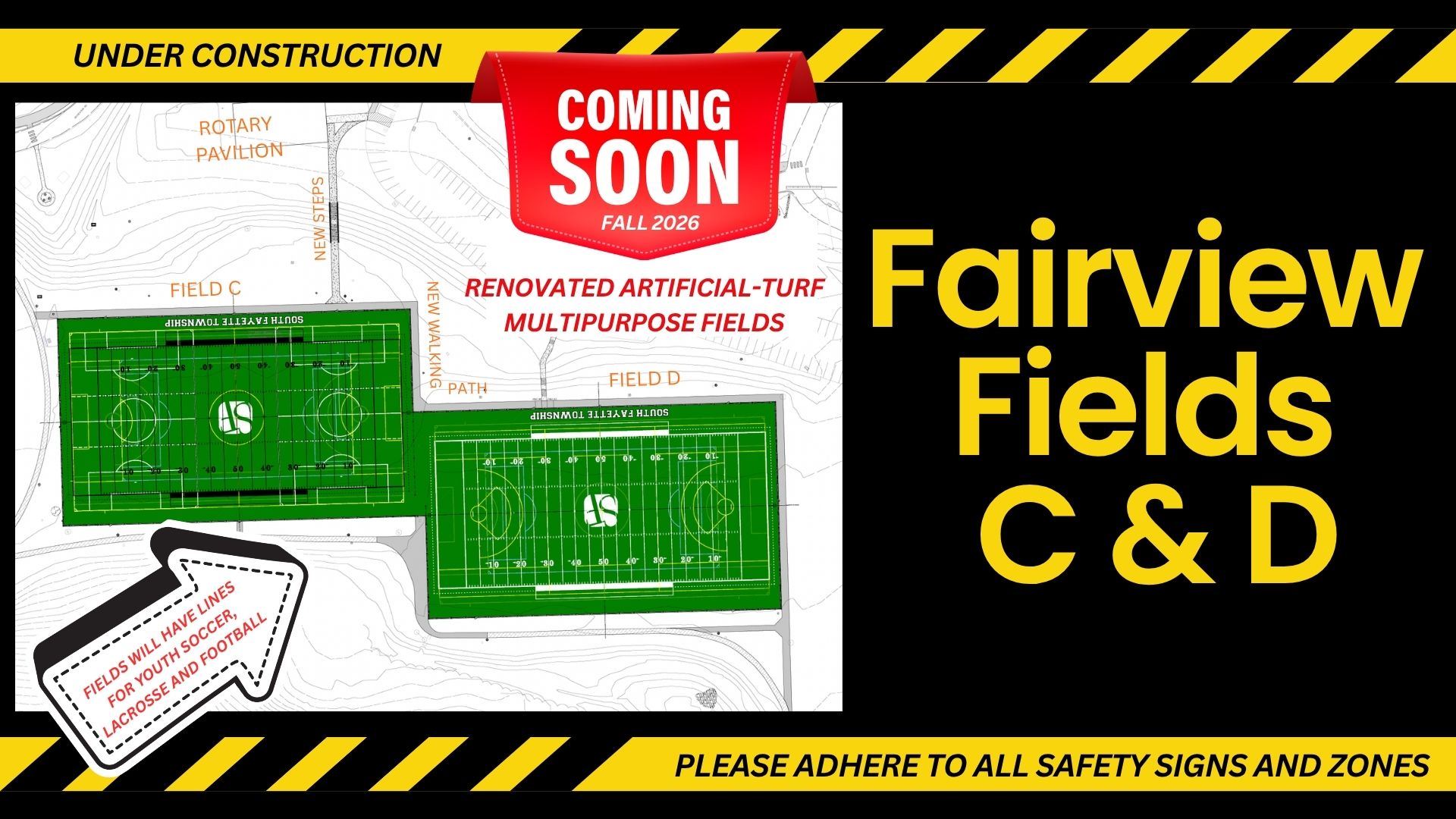 Multipurpose Fields Construction Sign (JPEG)
