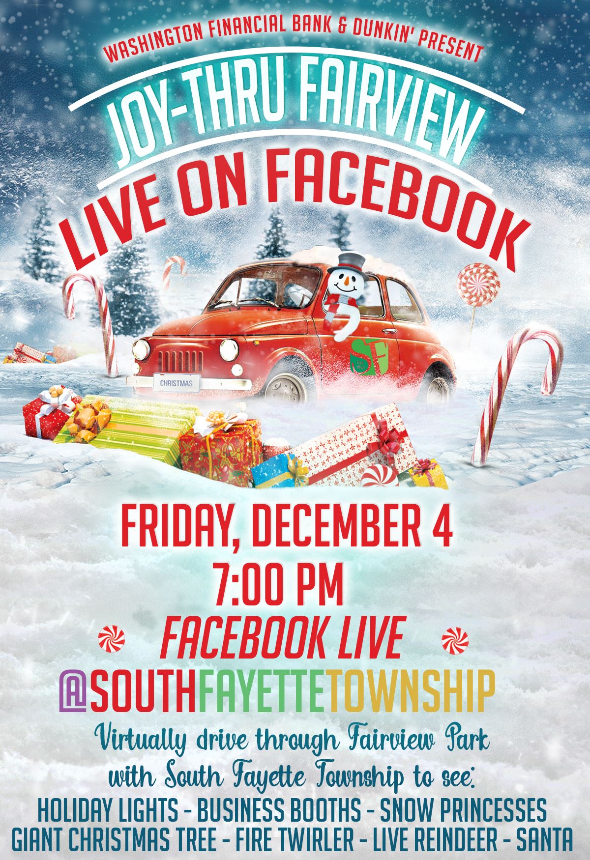 Joy Thru Fairview on Facebook Live Flyer